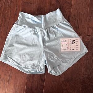 HALARA Women's Athletic Shorts in Light Blue